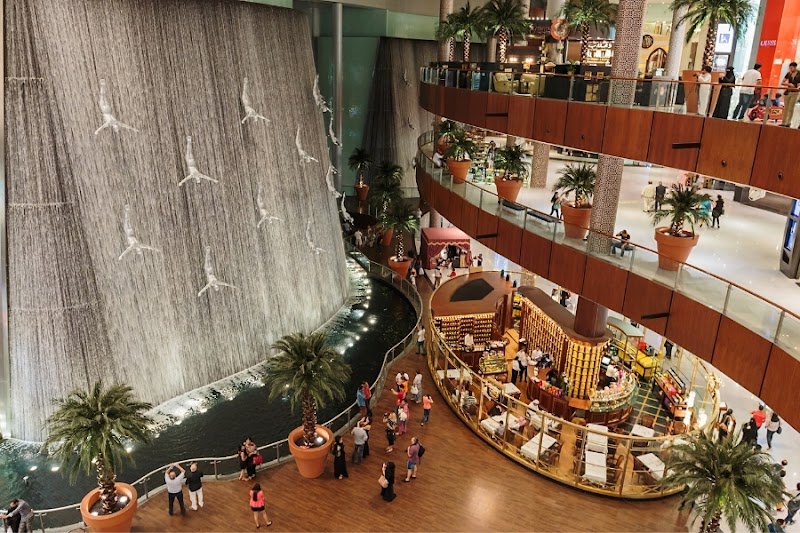 Dubai Mall Waterfalls - Tourist Attractions in Dubai in 57VH+XPG - Downtown Dubai - Dubai - United Arab Emirates, Dubai